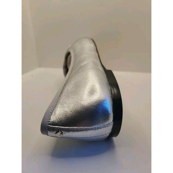 KATE SPADE NEW YORK Honey Metallic Leather Ballet Flats SZ 9.5 B New In Box NIB - Picture 13 of 13